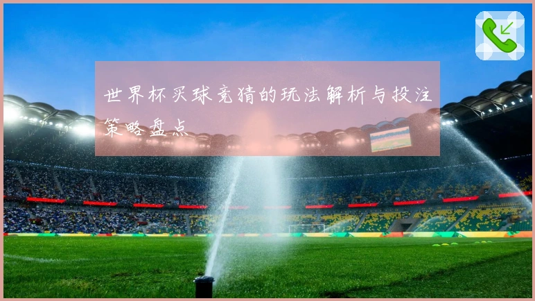 世界杯买球竞猜的玩法解析与投注策略盘点